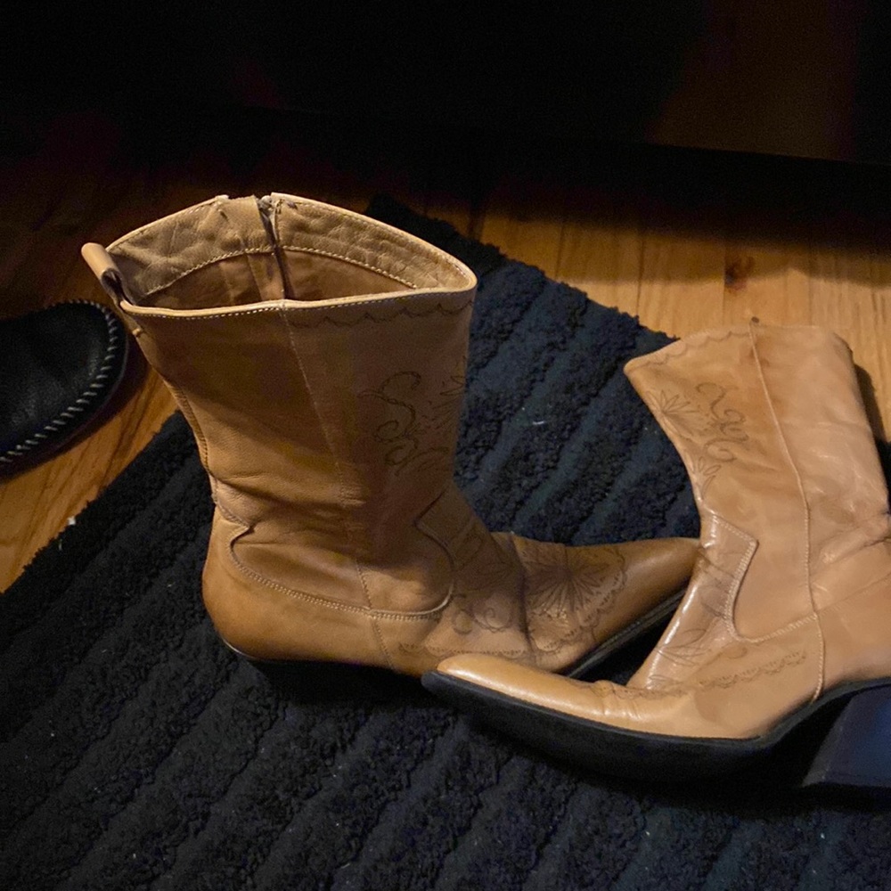 Leather Cowboy Boots